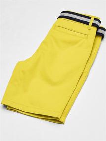 img 1 attached to 🩳 Chino Shorts for Boys with Belt by The Children's Place