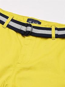 img 3 attached to 🩳 Chino Shorts for Boys with Belt by The Children's Place