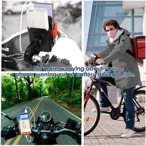 img 2 attached to Simpeak Motorcycle 360°Rotatable Motorcycle Bicycle Smartphones