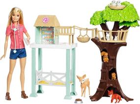 img 4 attached to Discover Endless Adventures with the Barbie Animal Rescuer Doll Playset