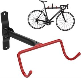 img 4 attached to 🚲 Nuovoware Bike Wall Mount: Foldable Bicycle Garage Horizontal Hook Storage System with Anti-Scratch Bicycle Holder Hook - Ideal for Garage, Indoor, and Shed (Screws Included)