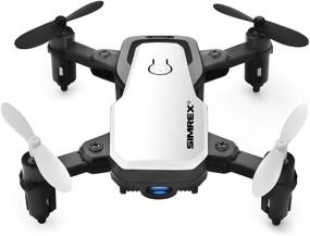 img 4 attached to 🚁 SIMREX X300C Mini Drone: Foldable Quadcopter with Altitude Hold, Headless Mode, 720P FPV Camera, and Easy Remote Control Fly - Ideal for Training (White)