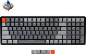 img 4 attached to 🎮 Keychron K4 Gaming Mechanical Keyboard, Compact 100 Keys RGB LED Backlit, Wireless Bluetooth/USB Wired, Gateron Blue Switch, N-Key Rollover, Aluminum Frame, for Mac Windows - Version 2