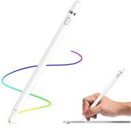 🖊️ high sensitivity active stylus pencil for apple - perfect for drawing & writing on touch screen devices: tablet, smartphone - compatible with apple, kid & student-friendly - white logo