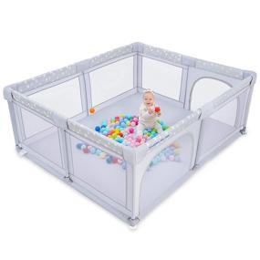 img 4 attached to ANGELBLISS Playpens Five Pointed Anti Fall 150180CM