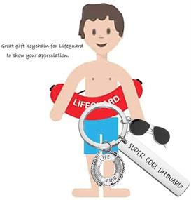 img 1 attached to 🏊 Merging Safety and Appreciation: MAOFAED Lifeguard Gift Life Preserver Keychain for the Ultimate Guard Teacher Gift