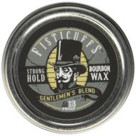 💪 fisticuffs gentlemen's blend mustache wax - strong hold, 1 oz. tin: your ultimate styling solution logo