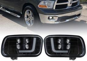 img 4 attached to KUQIQI LED Fog Light Passing Lamps For Dodge Ram (09-12 RAM 1500 2500 3500)