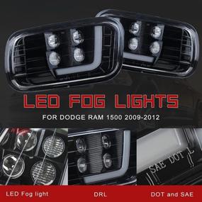 img 3 attached to KUQIQI LED Fog Light Passing Lamps For Dodge Ram (09-12 RAM 1500 2500 3500)