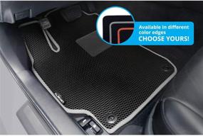 img 1 attached to CLIM ART Honeycomb Custom Fit Floor Mats For Toyota Camry 2018-2021 Interior Accessories