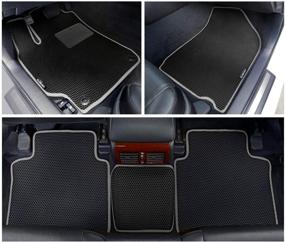 img 2 attached to CLIM ART Honeycomb Custom Fit Floor Mats For Toyota Camry 2018-2021 Interior Accessories