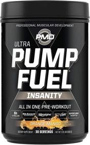 img 4 attached to 🍊 PMD Sports Ultra Pump Fuel Insanity - Pre Workout Energy Drink Mix for Strength, Endurance, and Muscle Recovery - Complex Carbs and Amino Energy - Tropical Orange Mango Flavor (30 Servings)