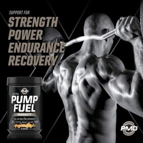 img 2 attached to 🍊 PMD Sports Ultra Pump Fuel Insanity - Pre Workout Energy Drink Mix for Strength, Endurance, and Muscle Recovery - Complex Carbs and Amino Energy - Tropical Orange Mango Flavor (30 Servings)