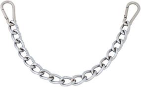 img 1 attached to 🐎 Enhanced Performance: HILASON 9-1/2" Western Easy Clip Curb Bit Chain - Heavy Duty Chrome Steel w/Snap