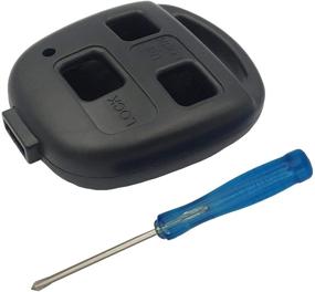 img 1 attached to 🔑 Lexus Keyless Entry Remote Replacement Housing with Screwdriver - Fits GS300 GS400 GS430 GX470 IS300 LS400 LS430 LX470 RX300 RX330 RX350 RX400h RX450h SC430 (2PCs)