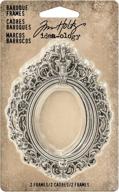 🖼️ tim holtz idea-ology baroque frames 2-pack - exquisite antique nickel finish (th93267) логотип