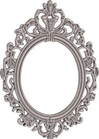 img 1 attached to 🖼️ Tim Holtz Idea-ology Baroque Frames 2-Pack - Exquisite Antique Nickel Finish (TH93267)