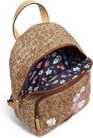 img 2 attached to 🎒 Stylish and Chic Vera Bradley Straw Pink Cherry Backpacks for Trendy Travelers