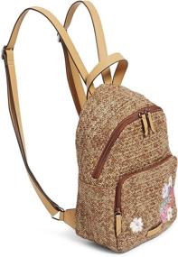 img 3 attached to 🎒 Stylish and Chic Vera Bradley Straw Pink Cherry Backpacks for Trendy Travelers