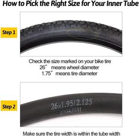 img 1 attached to 🚲 LotFancy 2 Pack 26 Inch Bike Tubes with Schrader Valve, 1.95/2.0/2.10/2.125 inch Bicycle Tube Combo, Includes 2 Nylon Plastic Tire Levers