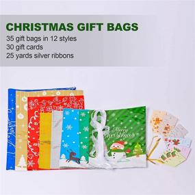 img 2 attached to 🎁 Assorted Christmas Wrapping Gift Bags: The Perfect Present Packaging Solution
