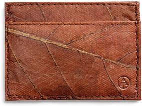 img 4 attached to 👔 Premium Leaf Leather Slim Wallet: A Sleek Addition to Men's Minimalist Accessories