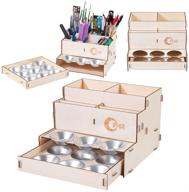 🎨 t togush hobby paint rack with 12 paint trays craft tool holder model hobby storage box shelf logo