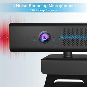 img 1 attached to 📷 Enhanced Conference Webcam with Speaker, 4 Microphones, and Privacy Cover - HD 1080P Video | Ideal for Zoom Conferencing, Gaming, and Streaming on Desktop PC & Laptop | USB Camera