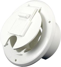 img 1 attached to ⚡ 30 Amp Round Electric Cable Hatch in White by JR Products (Model: S-23-10-A)