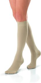 img 3 attached to 🧦 JOBST soSoft, гольфы с компрессией до колена, брокатные, 8-15 мм рт. ст., песочного цвета, большой размер