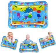 👶 flaigo tummy time water play mat: inflatable toys for 3-9 months, infants & toddlers, early development activity centers - perfect gift for boys and girls logo
