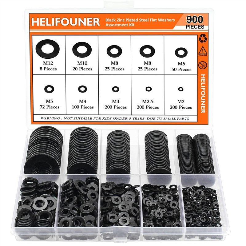 조각 와셔 나사 helifouner assorted 로고