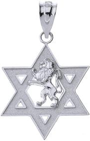 img 2 attached to Polished Sterling Silver Israel Pendant