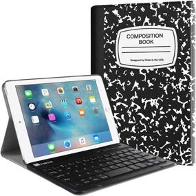 img 4 attached to 📚 Fintie Keyboard Case for iPad Mini 4: SlimShell Lightweight Cover with Detachable Bluetooth Keyboard - Perfect for iPad Mini 4 (2015 Release) - Composition Book Design