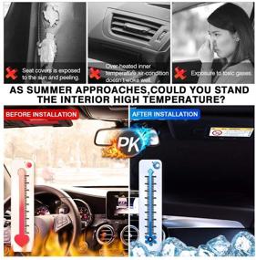 img 2 attached to 🌞 Защита от солнца для лобового стекла KUST для Toyota RAV4 2019-2021 | Защита от ультрафиолетовых лучей | Складной солнцезащитный экран | Сохраняйте прохладу в вашем автомобиле