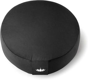 img 3 attached to Lotuscrafts Round Lotus Meditation Cushion - 15cm Height - Organic Cotton - Comfortable & Deep Meditation - Washable Cover - Meditation Pillow