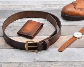 img 1 attached to Gritty Bull Buffalo Leather Buckle Men's Accessories and Belts
