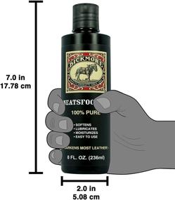 img 2 attached to 🔧 Bickmore 100% Pure Neatsfoot Oil 8 oz - Ultimate Leather Conditioner and Wood Finish - Ideal for Leather Boots, Shoes, Baseball Gloves, Saddles, Tack, and More