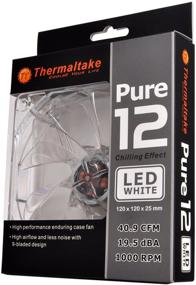 img 1 attached to 💨 Улучшите охлаждение вашего ПК с помощью вентилятора Thermaltake Pure 12 диаметром 120 мм с белой подсветкой LED и высокой производительностью воздушного потока CL-F020-PL12WT-A.