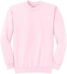 img 3 attached to Soft and Cozy Crewneck Sweatshirts for Adults - Available in 28 Vibrant Colors, Sizes S-4XL