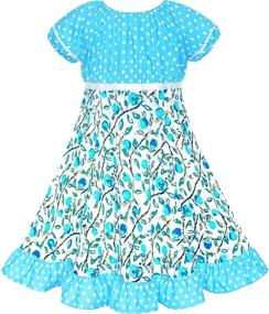 img 3 attached to 👗 Classic Vintage Holiday Sundress for Girls - Dresses for Girls' Clothing