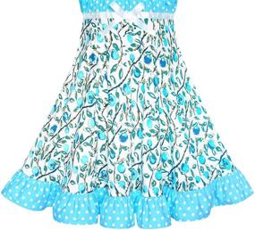 img 1 attached to 👗 Classic Vintage Holiday Sundress for Girls - Dresses for Girls' Clothing