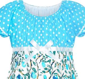 img 2 attached to 👗 Classic Vintage Holiday Sundress for Girls - Dresses for Girls' Clothing