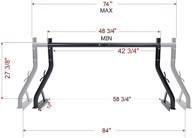 🚚 tms 800 lb adjustable fit 2 bars utility ladder truck pick up rack – us patent no.d722,007 logo