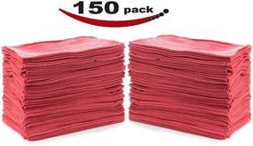 img 3 attached to 🔴 Simpli-Magic 79141 Red Shop Towels, 150-Pack, 14x12 inches