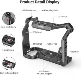 img 3 attached to SMALLRIG Camera Cage for Sony Alpha 7S III - Top Pick for A7S III/A7S3 Enthusiasts!