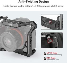 img 1 attached to SMALLRIG Camera Cage for Sony Alpha 7S III - Top Pick for A7S III/A7S3 Enthusiasts!