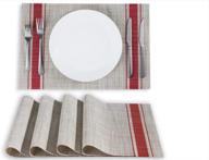 durable washable non-slip placemats for daily use logo