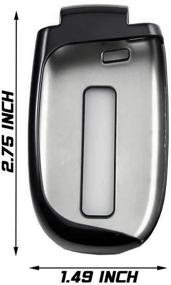 img 3 attached to Protective Black TPU Remote Smart Key Fob Cover Case for Chrysler 200 300/Dodge Charger Challenger/Journey, Jeep Grand Cherokee Renegade, and more