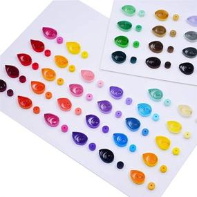 img 2 attached to 🎨 Quilling Strips Set: 1940 Strips with 9 Gradient Colors, 26 Colors & 4 Widths - 900 Strips of 9 Kinds Gradient Colors, 1040 Strips of 26 Colors & 4 Widths (3/5/7/10mm)